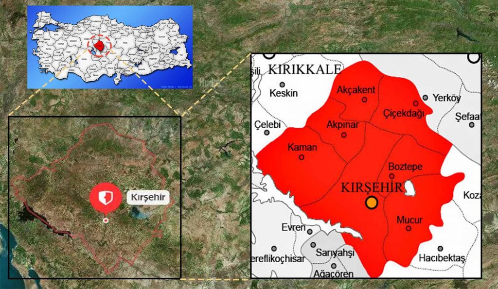 Kırşehir İlçe Haritası