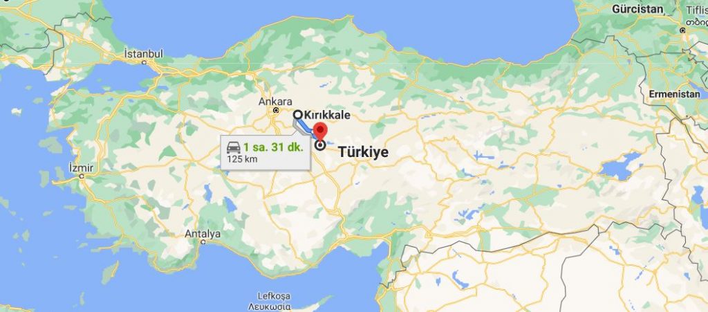 Kırıkkale Kırşehir Arası Kaç KM