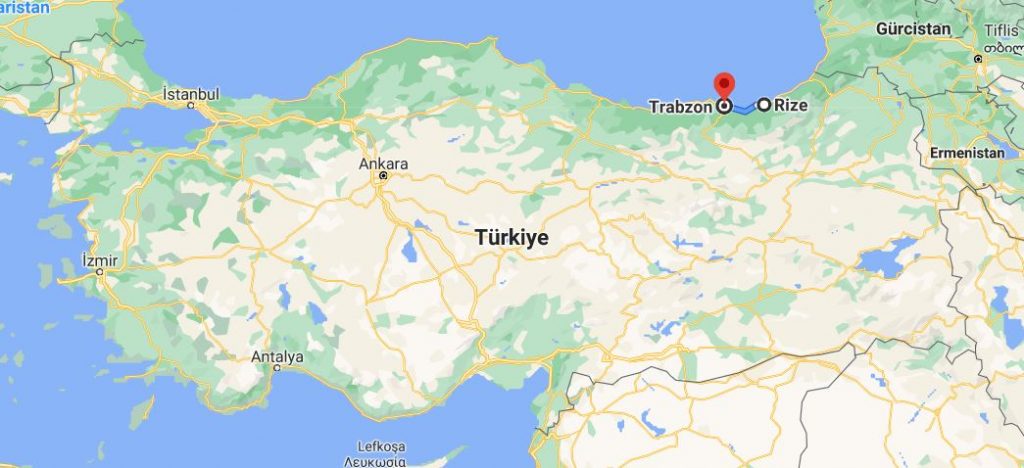 Trabzon Rize Arası Kaç KM